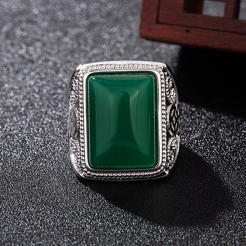 Rings - Cincin Giok Alami Hijau Perhiasan Asli
