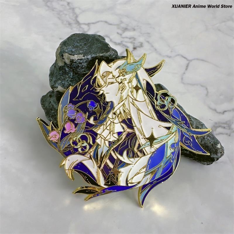 Anime Pendant Necklace - Lencana Logam Anime Neuvillette Genshin Impact