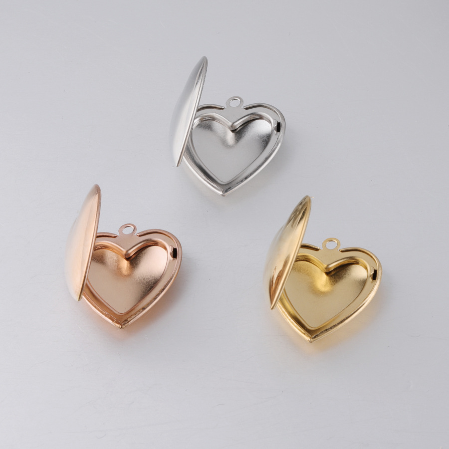 Heart Locket Necklace Photo - Fnixtar Liontin Liontin Liontin Memori Baja
