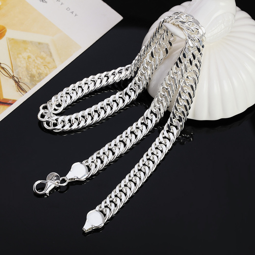 Kalung Cuban Perak Sterling 92 - Cuban Link Chain 12Mm ulasan dan harga