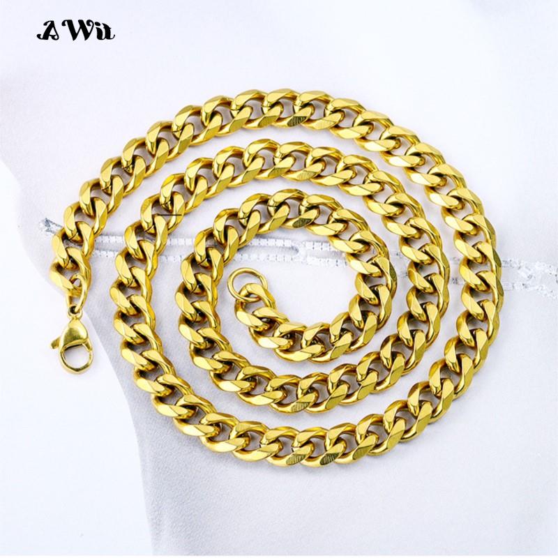Aksesori DIY perhiasan warna H - Cuban Link Chain 12Mm ulasan dan harga