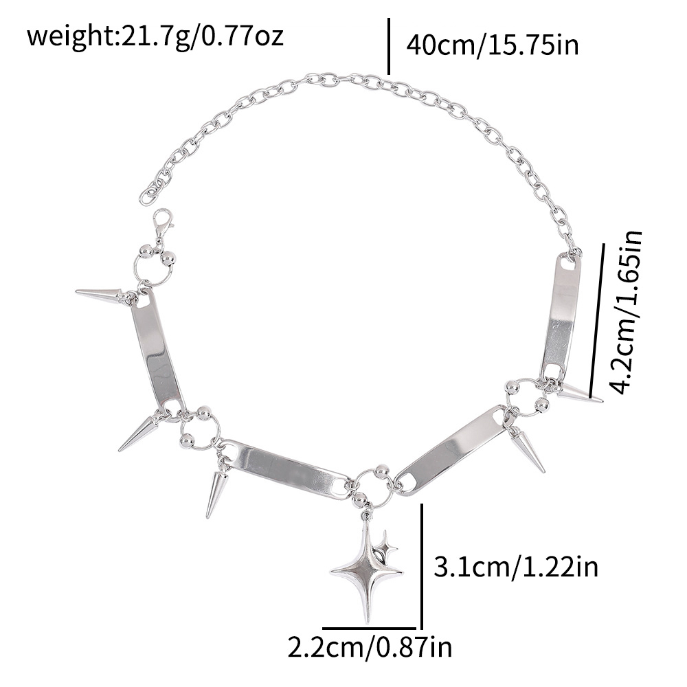 Kalung Punk Star Riveted, Perh - Goth Punk Spike Choker ulasan dan harga
