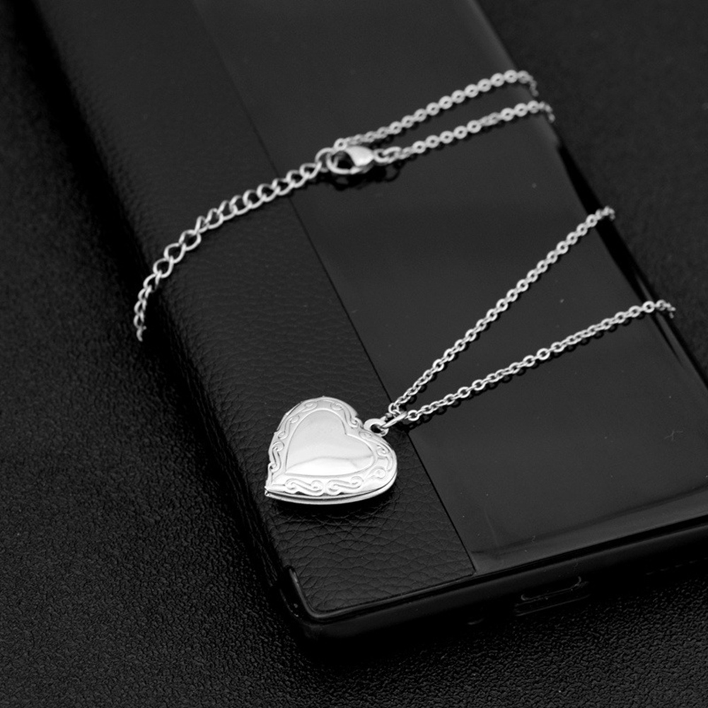 1 Bingkai Foto Berbentuk Hati  - Heart Locket Necklace Photo ulasan dan harga