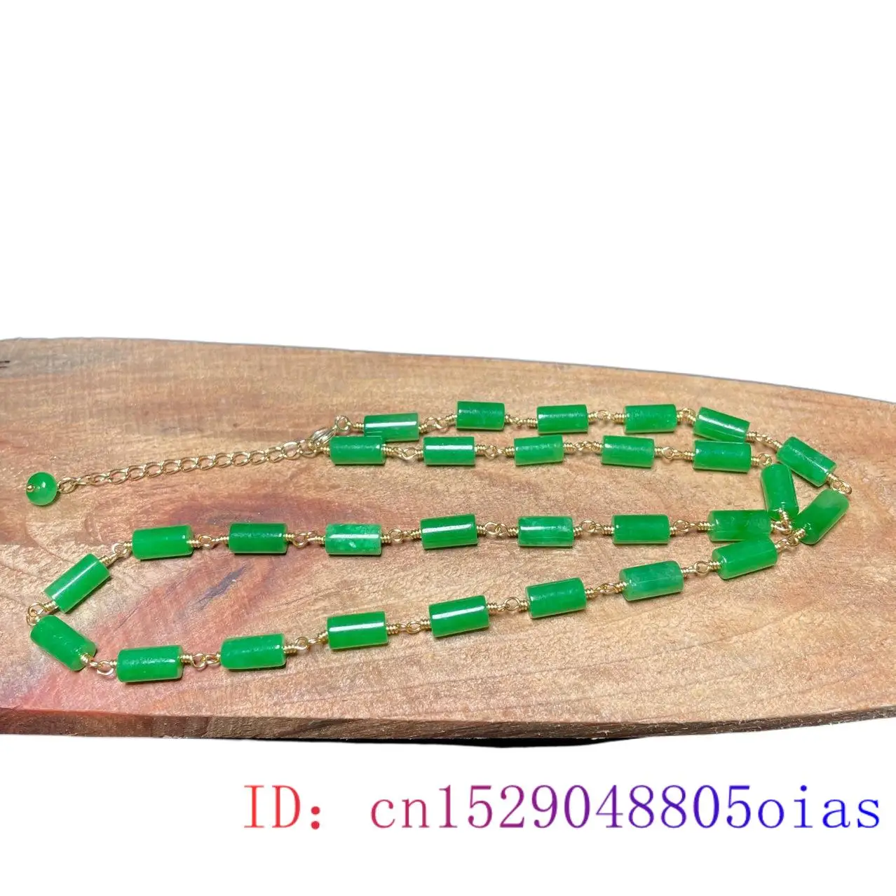 Kalung Manik-manik Giok Hijau  - Necklaces ulasan dan harga
