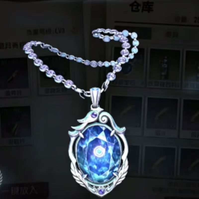 Kalung Safir Terkutuk Identity - Anime Pendant Necklace ulasan dan harga