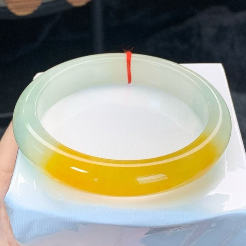 Gelang batu giok kuning, alami - Bracelets ulasan dan harga