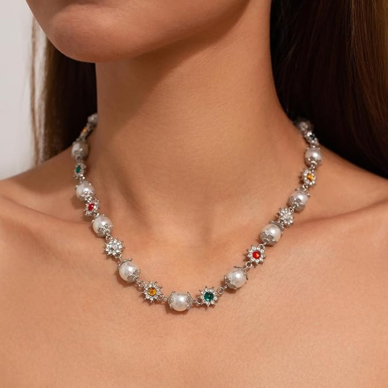 Kalung Choker Mutiara Vintage  - Pearl Choker Necklace Vintage ulasan dan harga