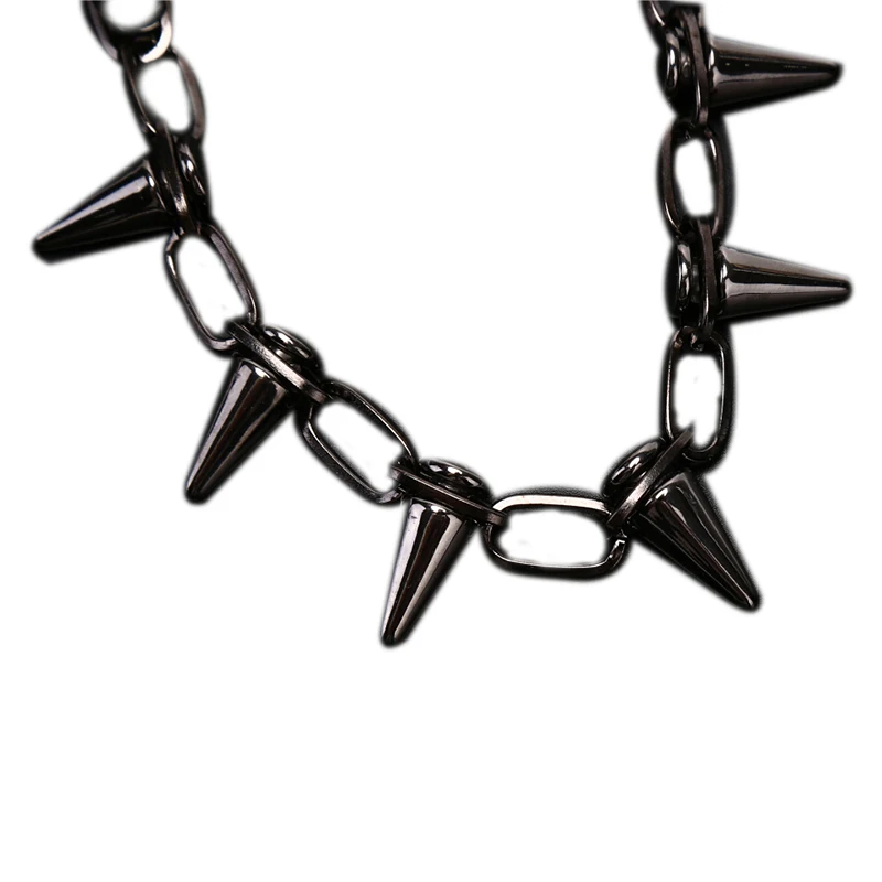 Kalung Kerah dengan Hiasan Pak - Goth Punk Spike Choker ulasan dan harga