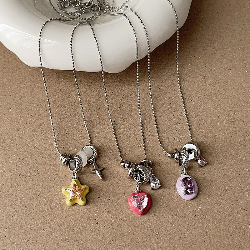 Minar Kalung Liontin Bintang T - Heart Locket Necklace Photo ulasan dan harga