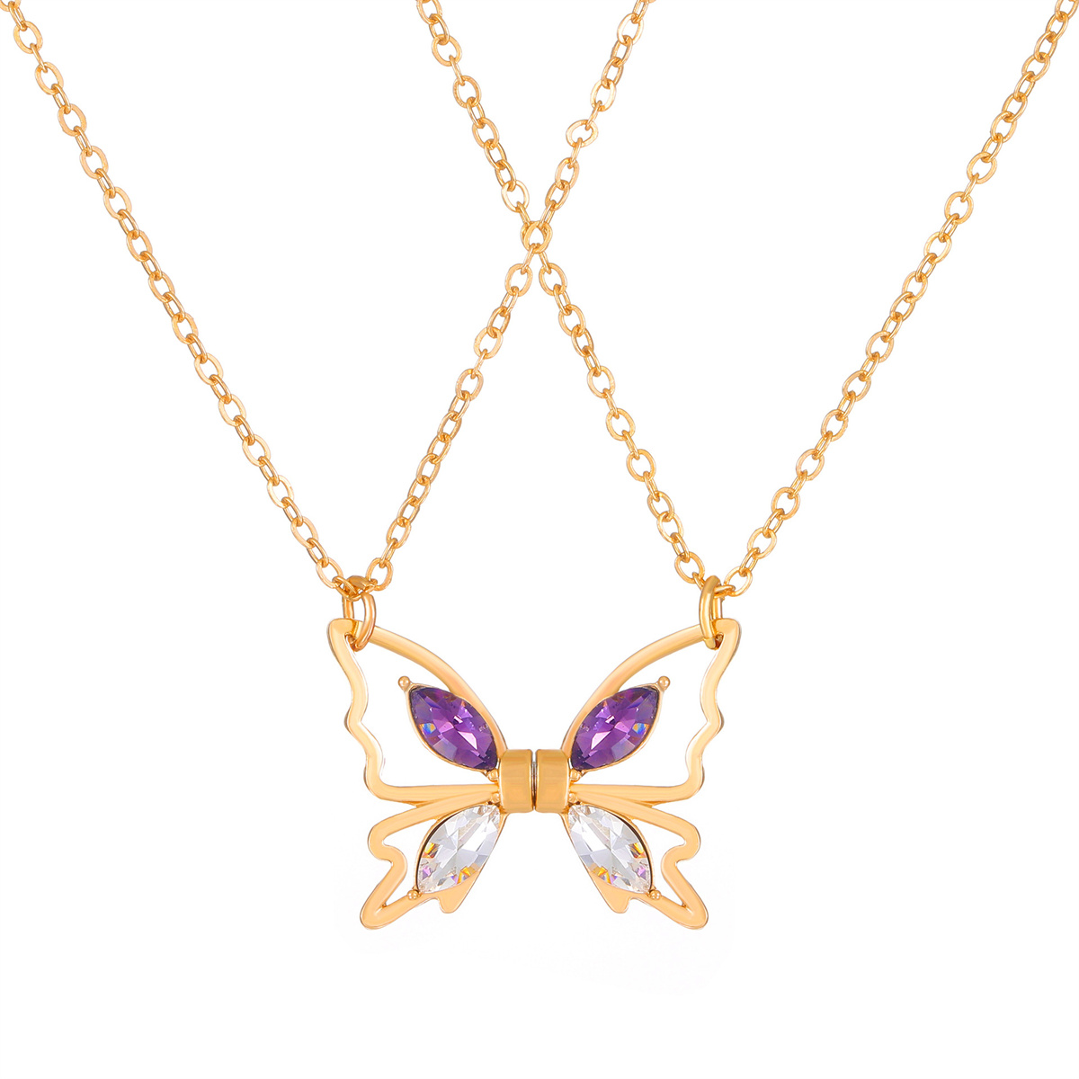Kalung Kupu-kupu Magnetik BFF  - Magnetic Couple Matching Necklaces ulasan dan harga