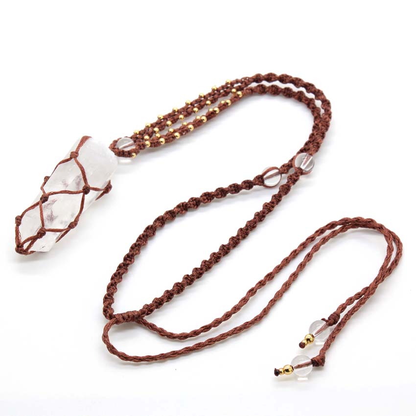 Kalung Liontin Batu Kepang Mac - Crystal Pendant Necklace Natural Stone ulasan dan harga