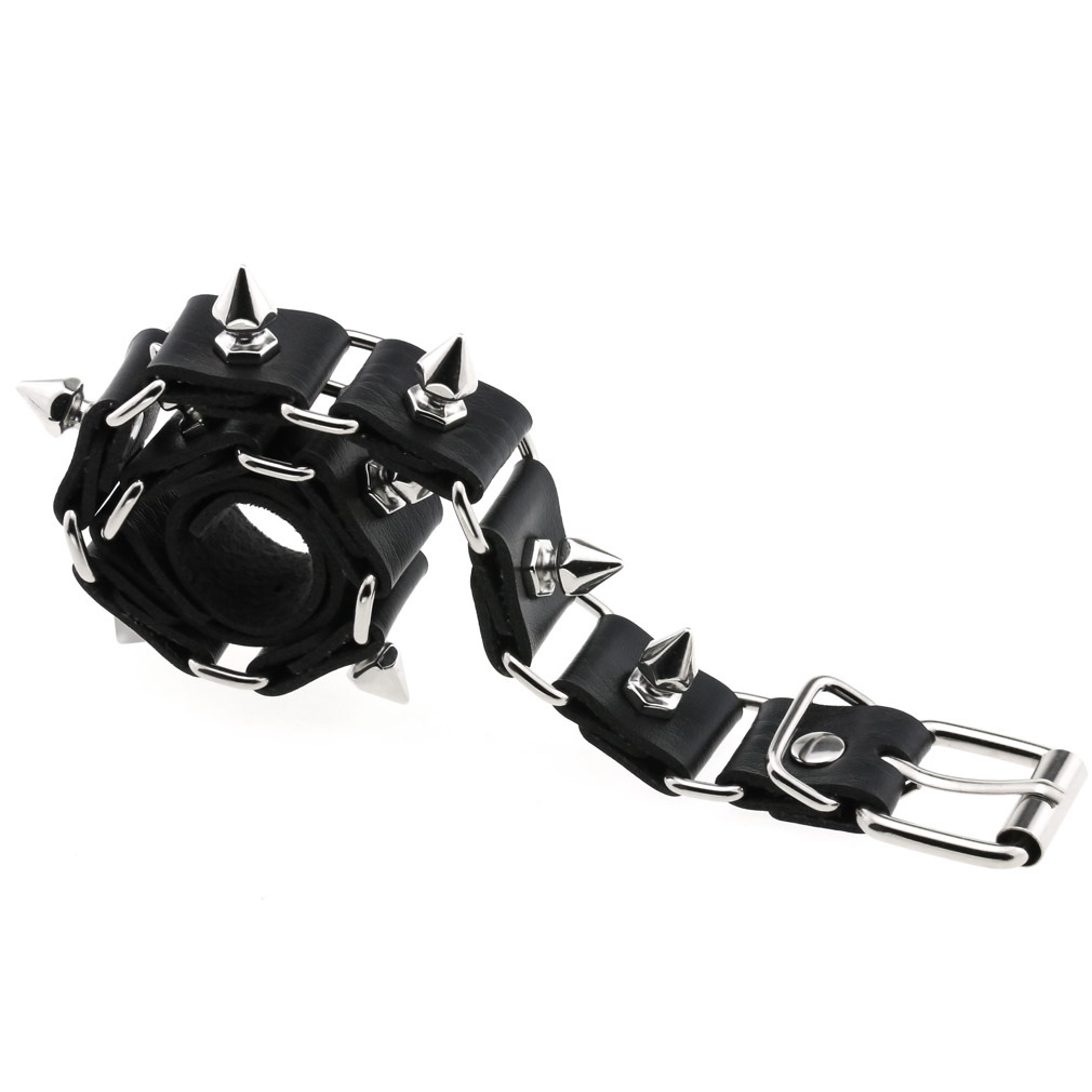Kalung Kerah Choker Hati Kulit - Goth Punk Spike Choker ulasan dan harga