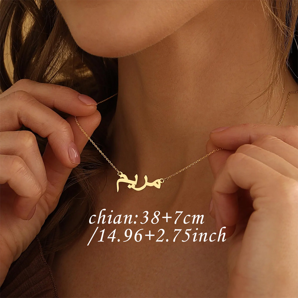 Kalung Nama Arab Kustom untuk  - Custom Name Necklace Stainless Steel ulasan dan harga