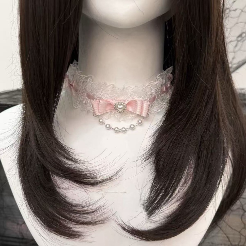 Kalung Choker Modis Ruffle Pit - Pearl Choker Necklace Vintage ulasan dan harga