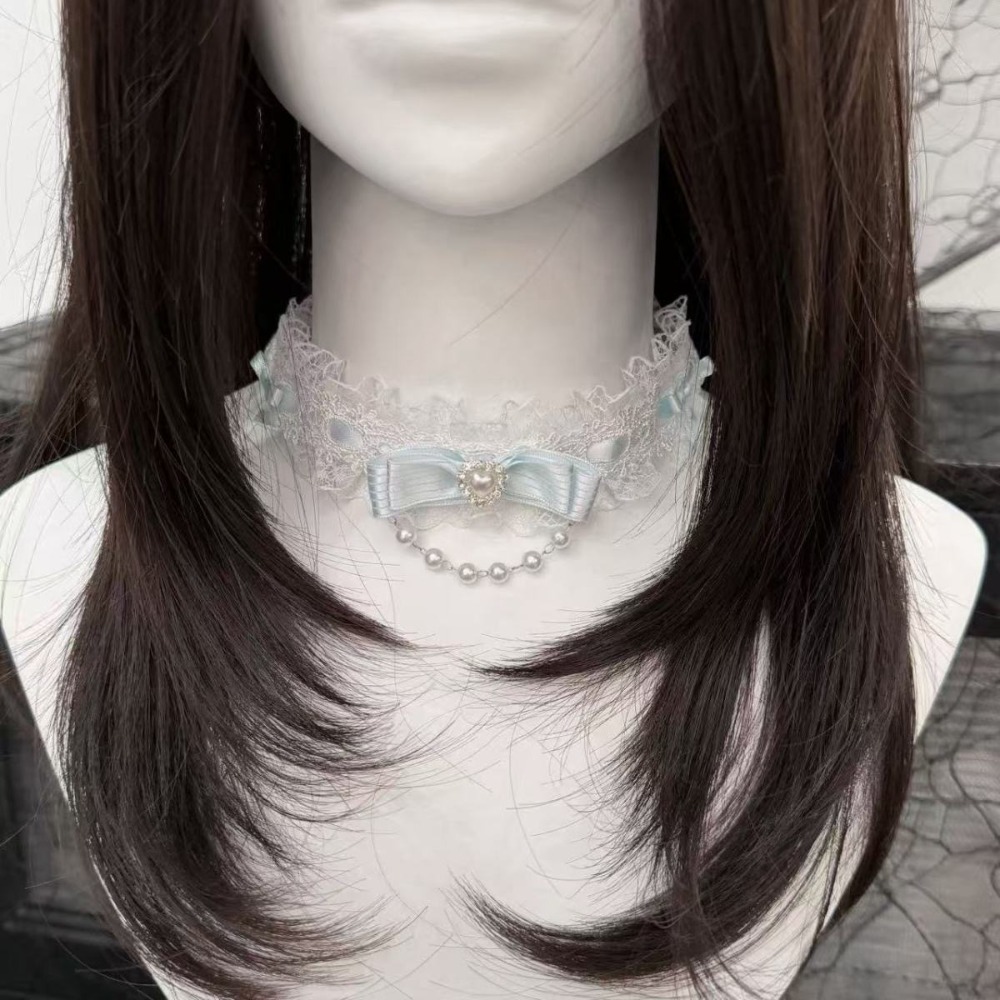 Kalung Choker Modis Ruffle Pit - Pearl Choker Necklace Vintage ulasan dan harga