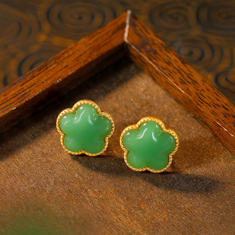 Anting Semanggi Giok Hijau Ala - Earrings ulasan dan harga