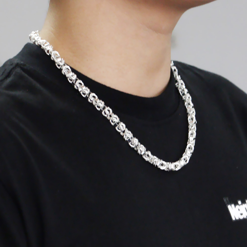 Kalung Rantai Tulang Hip Hop P - 925 Sterling Silver Chain Necklace Men ulasan dan harga