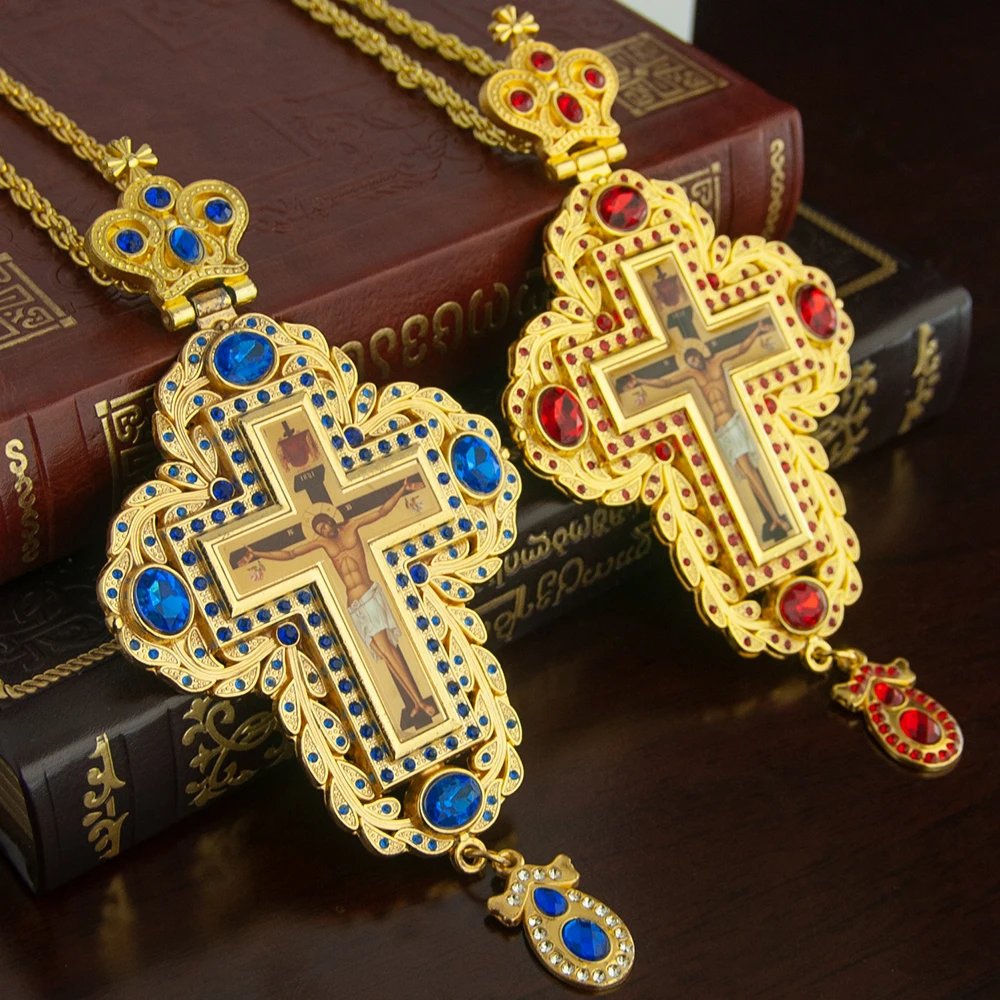 Kalung Salib Dada Uskup Ortodo - Cross Pendant Necklace Gold ulasan dan harga