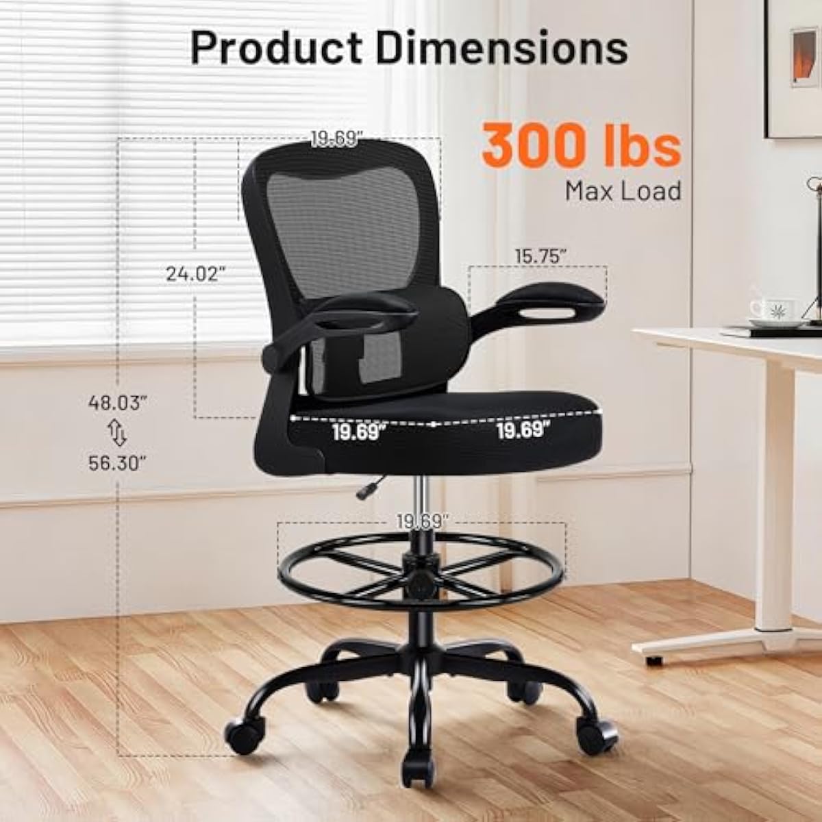 Kursi Gambar Ergonomis dengan  - Rings ulasan dan harga