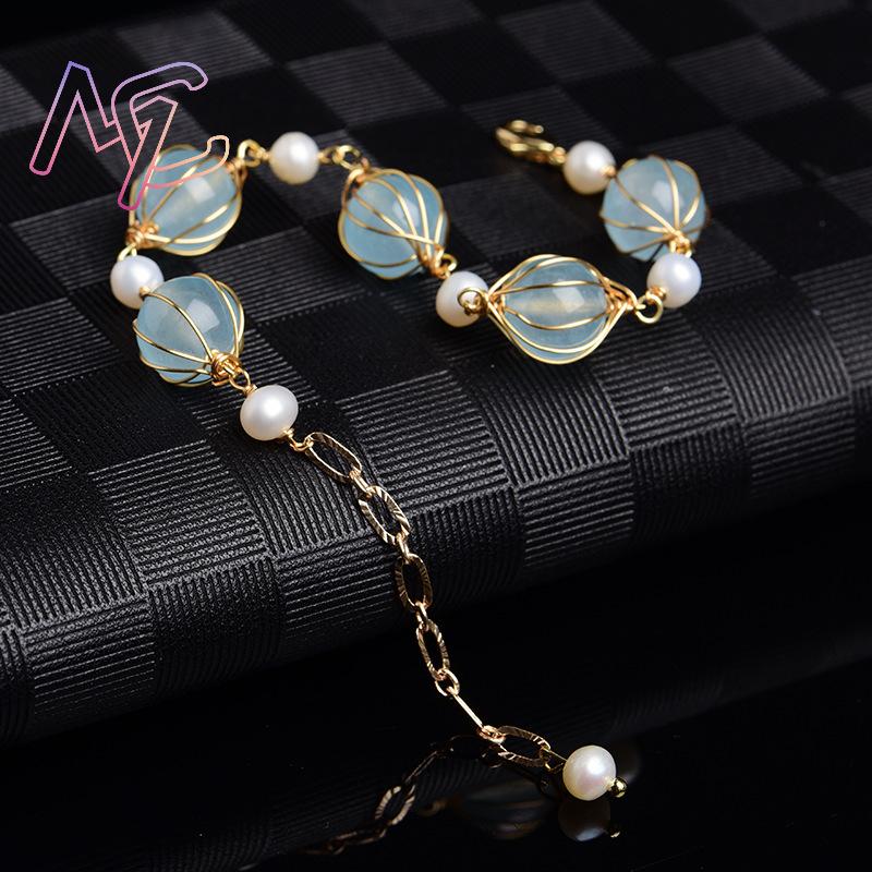 Anting Manik Giok Alami Biru A - Earrings ulasan dan harga