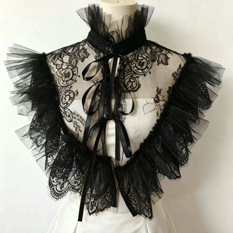 Selendang Kerah Palsu Tulle Be - Necklaces ulasan dan harga