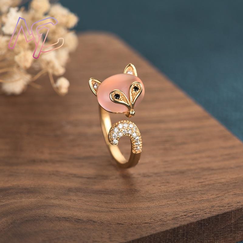 Cincin Rubah Giok Alami Merah  - Rings ulasan dan harga