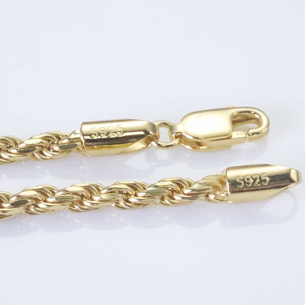 ESKEEM 3MM/5Mm Pria Wanita PVD - 925 Sterling Silver Chain Necklace Men ulasan dan harga
