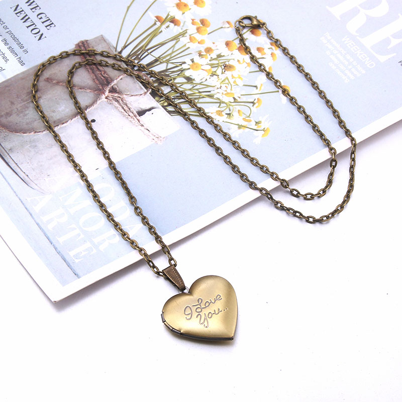 Kalung Liontin Oval Hati Bermo - Heart Locket Necklace Photo ulasan dan harga