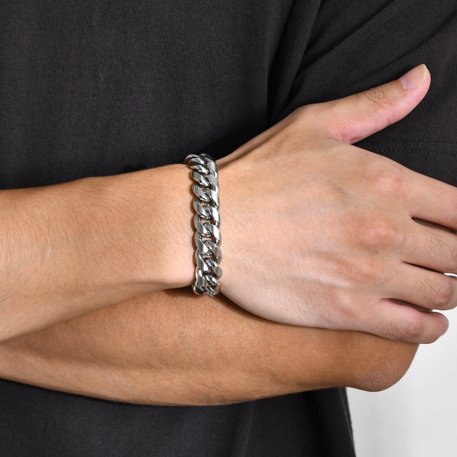 Gelang rantai untuk pria 6-12m - Cuban Link Chain 12Mm ulasan dan harga