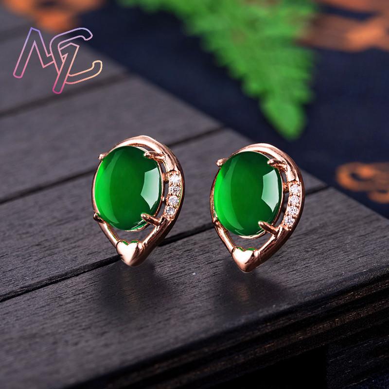 Anting-anting bunga giok alami - Earrings ulasan dan harga
