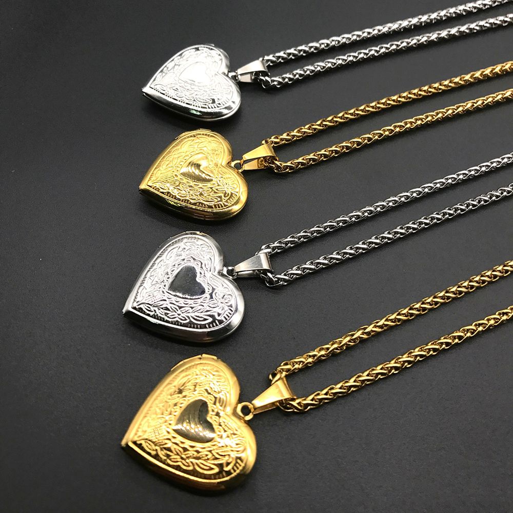Liontin Foto Bentuk Hati untuk - Heart Locket Necklace Photo ulasan dan harga