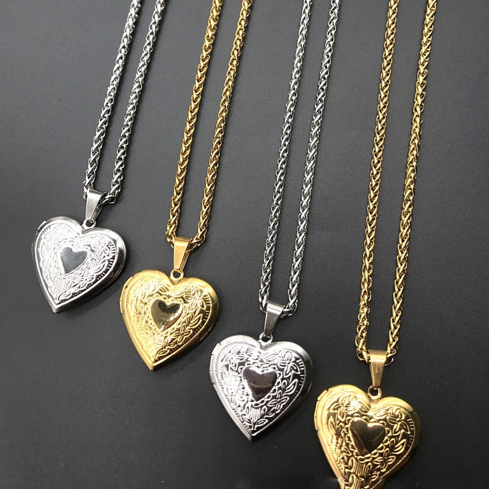 Liontin Foto Bentuk Hati untuk - Heart Locket Necklace Photo ulasan dan harga
