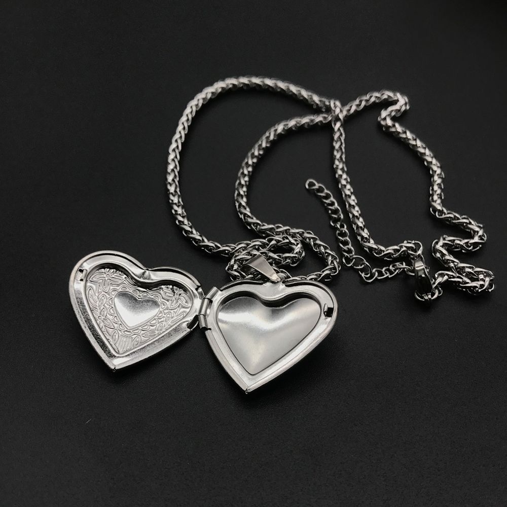 Liontin Foto Bentuk Hati untuk - Heart Locket Necklace Photo ulasan dan harga