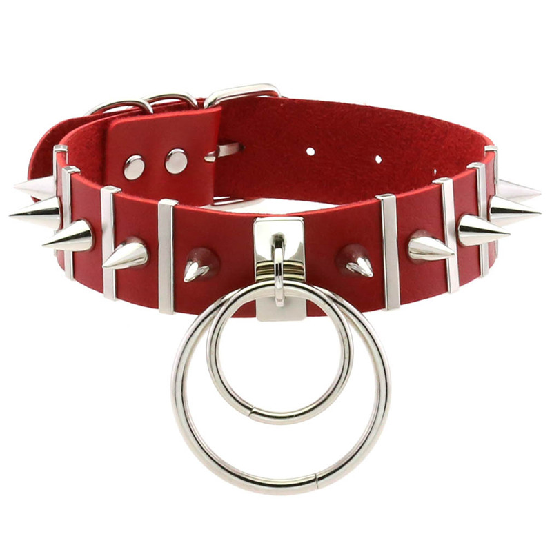 Kalung Ikat Pinggang Goth Bula - Goth Punk Spike Choker ulasan dan harga